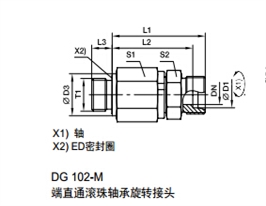 DG-M 公制外螺紋滾珠軸承旋轉接頭、parker球閥、PARKER接頭