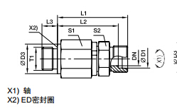 DG-R 英制外螺紋滾珠軸承旋轉(zhuǎn)接頭、PARKER卡套接頭、PARKER接頭